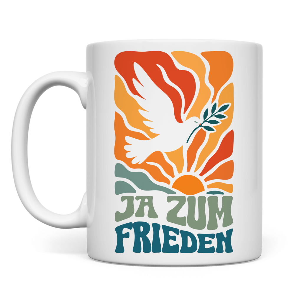 Tasse Ja zum Frieden