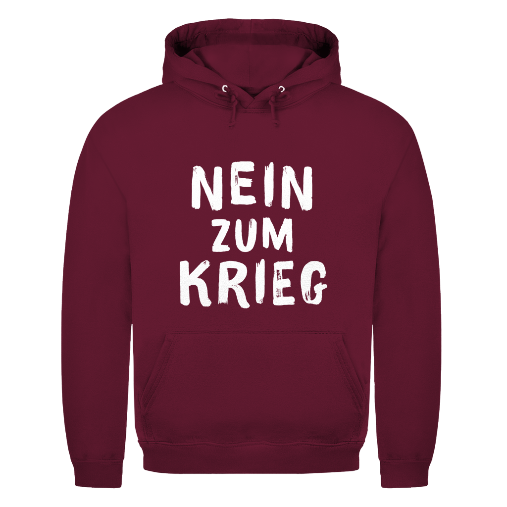 Herren Hoodie Nein zum Krieg