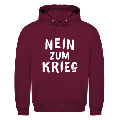 Herren Hoodie Nein zum Krieg