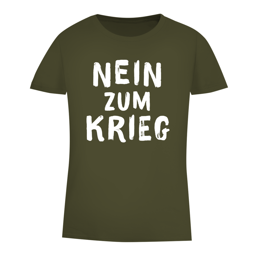 Damen Premium Bio T-Shirt Nein zum Krieg