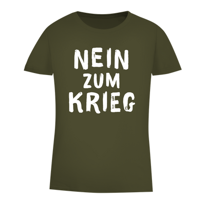 Damen Premium Bio T-Shirt Nein zum Krieg