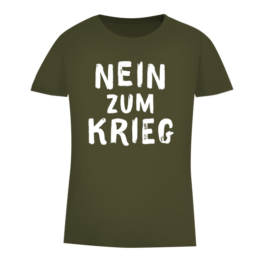 Damen Premium Bio T-Shirt Nein zum Krieg