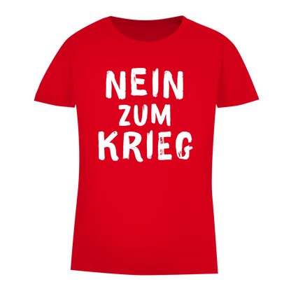 Damen Premium Bio T-Shirt Nein zum Krieg