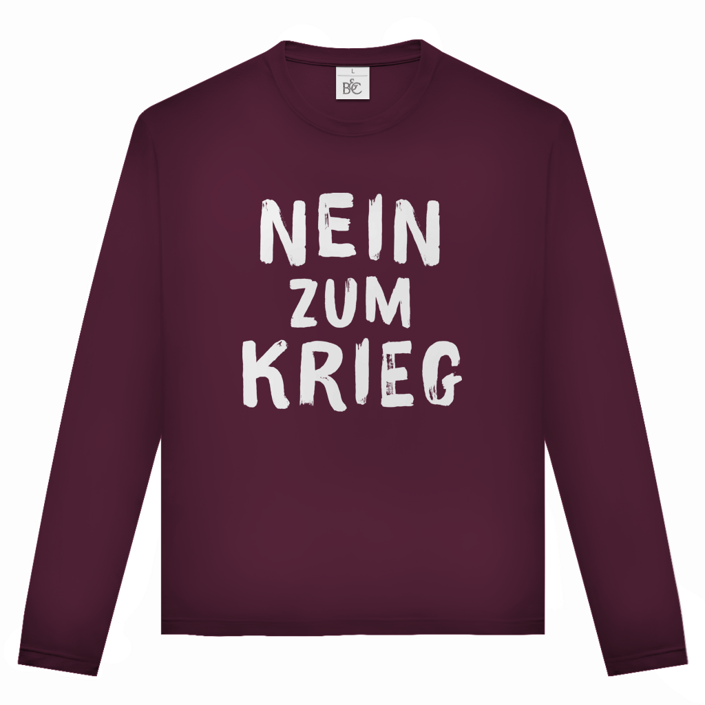 Unisex Langarmshirt Nein zum Krieg