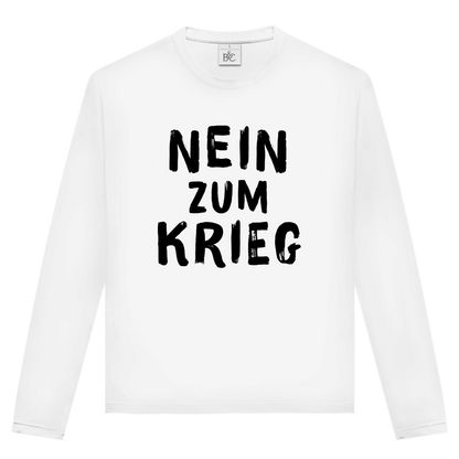 Unisex Langarmshirt Nein zum Krieg