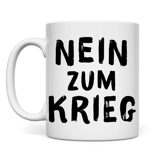 Tasse Nein zum Krieg