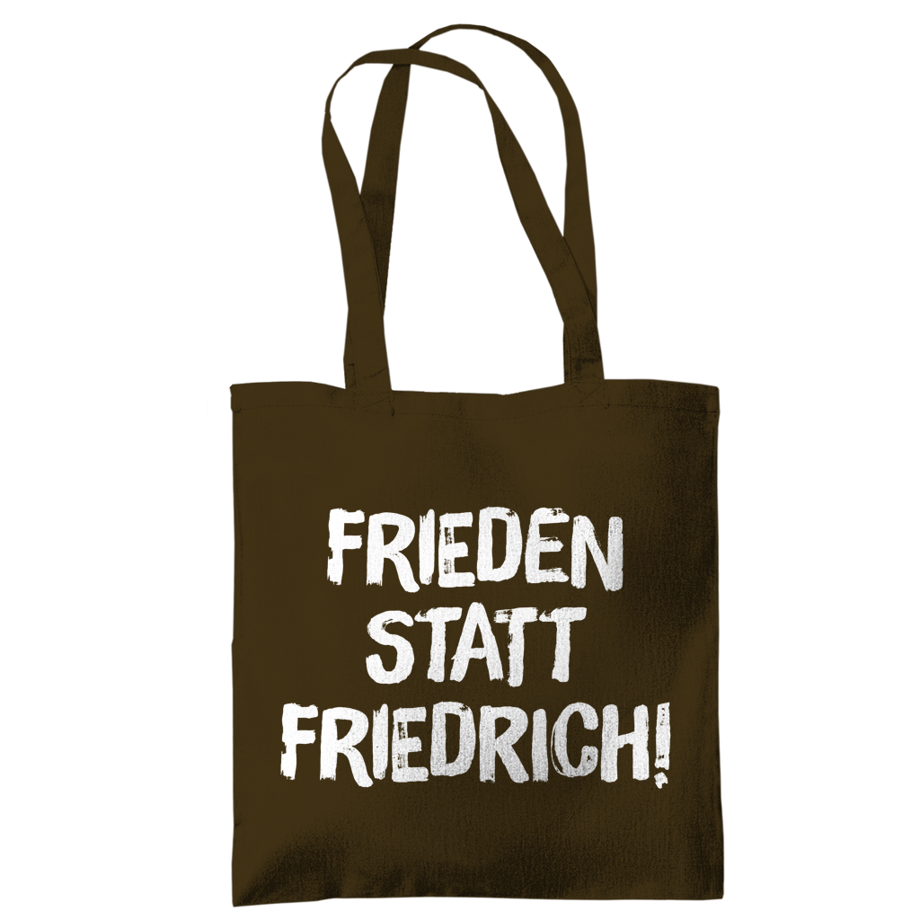 Tragetasche Frieden statt Friedrich!