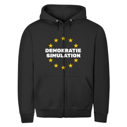 Herren Zipper Hoodie EU-Demokratiesimulation