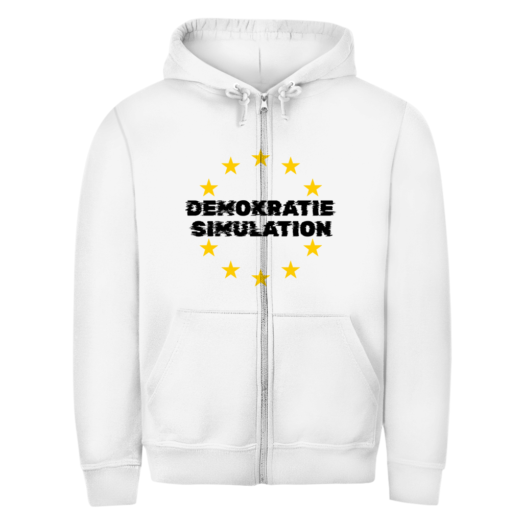 Herren Zipper Hoodie EU-Demokratiesimulation