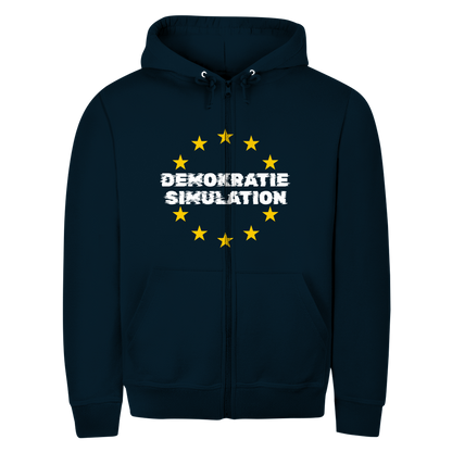 Herren Zipper Hoodie EU-Demokratiesimulation