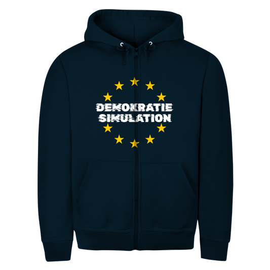 Herren Zipper Hoodie EU-Demokratiesimulation