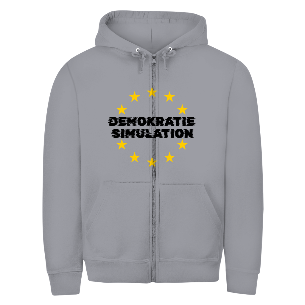 Herren Zipper Hoodie EU-Demokratiesimulation