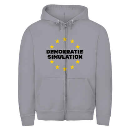 Herren Zipper Hoodie EU-Demokratiesimulation
