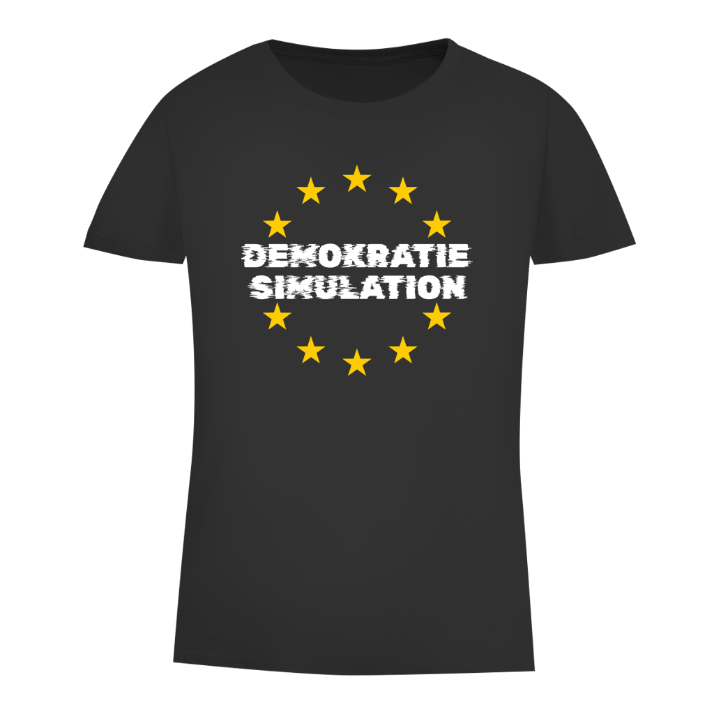 Damen Premium Bio T-Shirt EU-Demokratiesimulation
