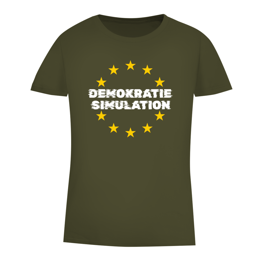 Damen Premium Bio T-Shirt EU-Demokratiesimulation