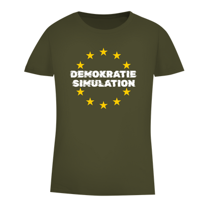 Damen Premium Bio T-Shirt EU-Demokratiesimulation