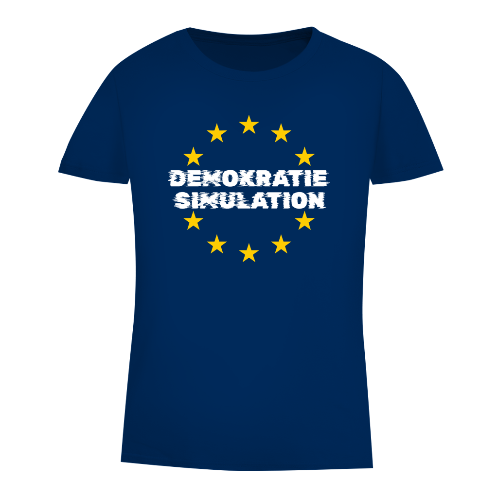 Damen Premium Bio T-Shirt EU-Demokratiesimulation