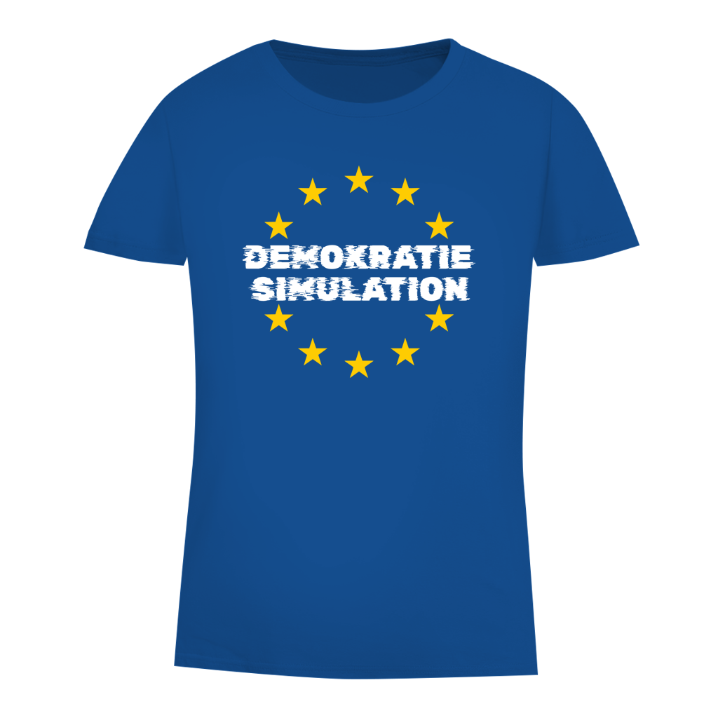 Damen Premium Bio T-Shirt EU-Demokratiesimulation