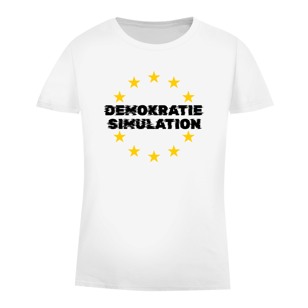 Damen Premium Bio T-Shirt EU-Demokratiesimulation