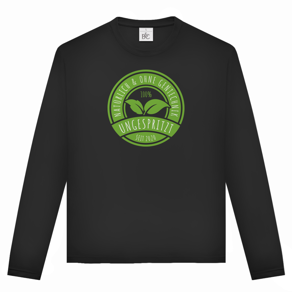 Unisex Langarmshirt Ungespritzt seit 2020