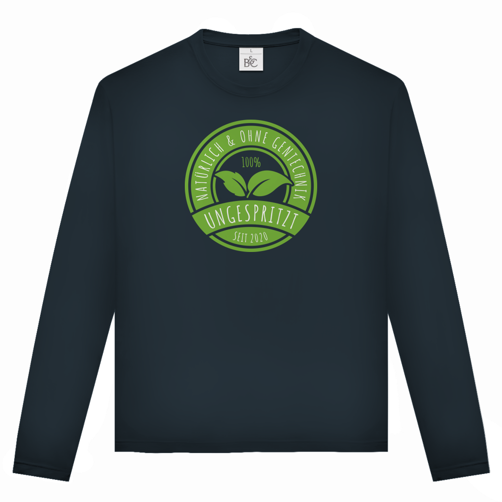 Unisex Langarmshirt Ungespritzt seit 2020