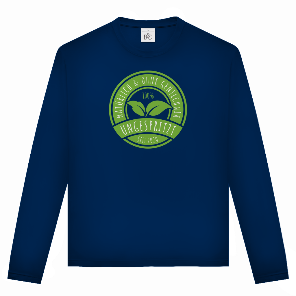 Unisex Langarmshirt Ungespritzt seit 2020