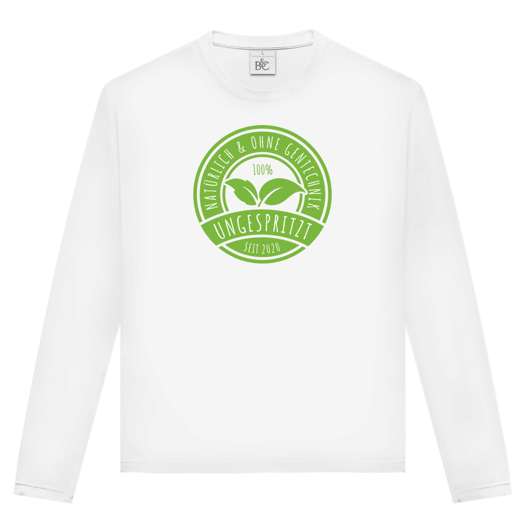 Unisex Langarmshirt Ungespritzt seit 2020