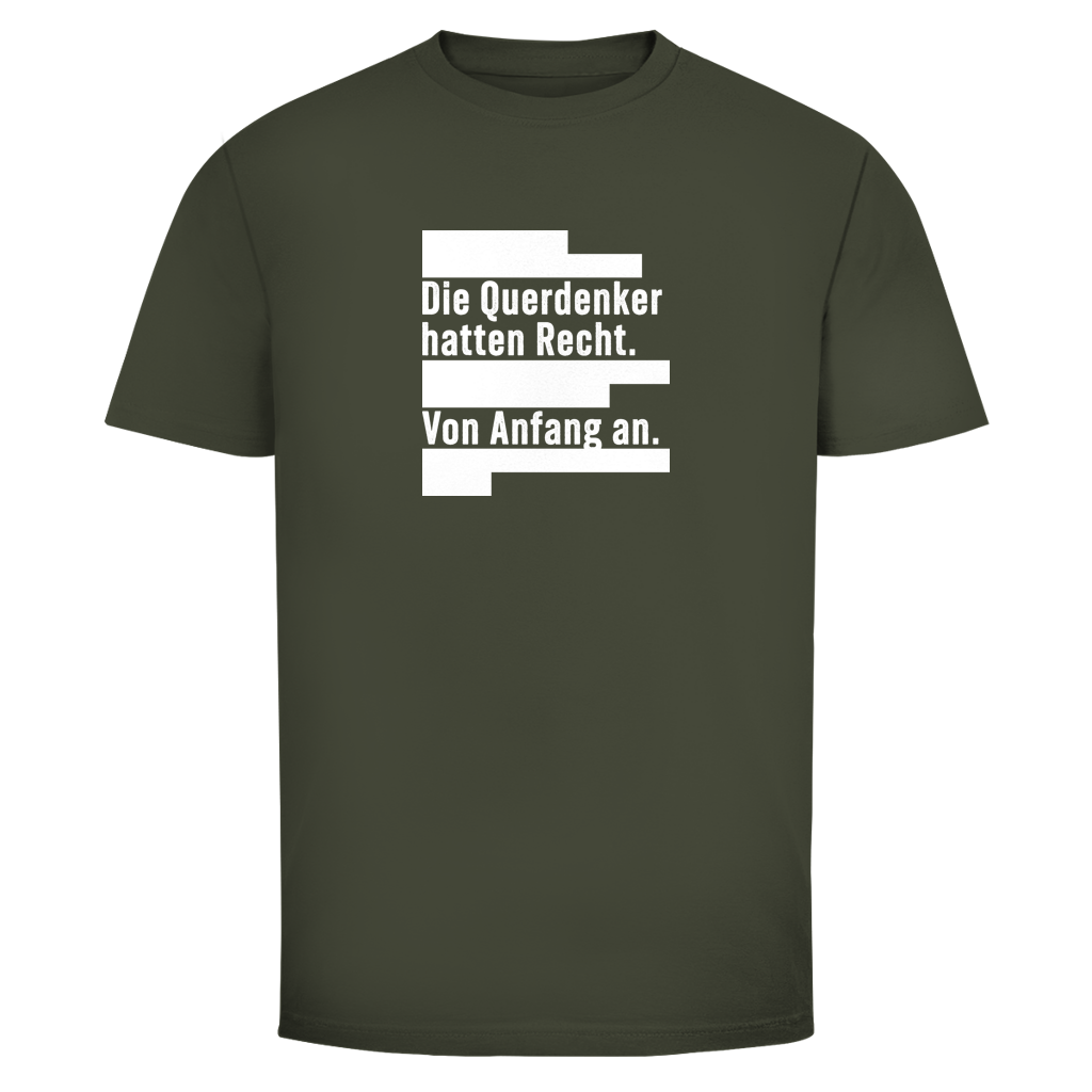 Herren T-Shirt Die Querdenker hatten Recht.