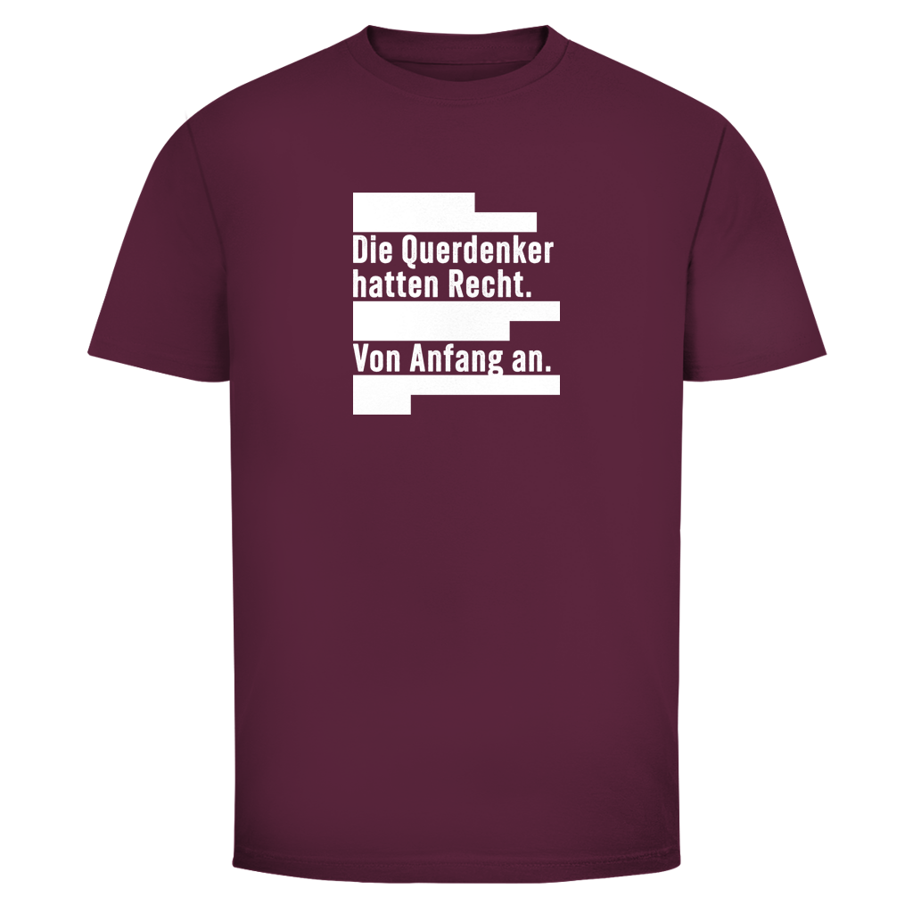 Herren T-Shirt Die Querdenker hatten Recht.
