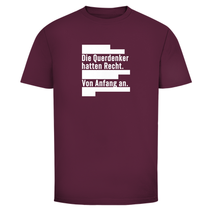 Herren T-Shirt Die Querdenker hatten Recht.
