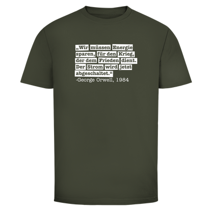 Herren T-Shirt Der Strom wird abgeschaltet - George Orwell