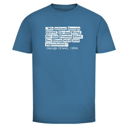 Herren T-Shirt Der Strom wird abgeschaltet - George Orwell