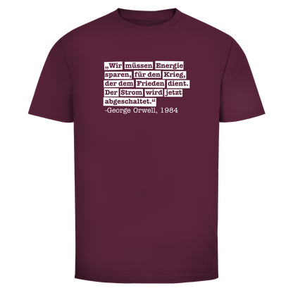 Herren T-Shirt Der Strom wird abgeschaltet - George Orwell