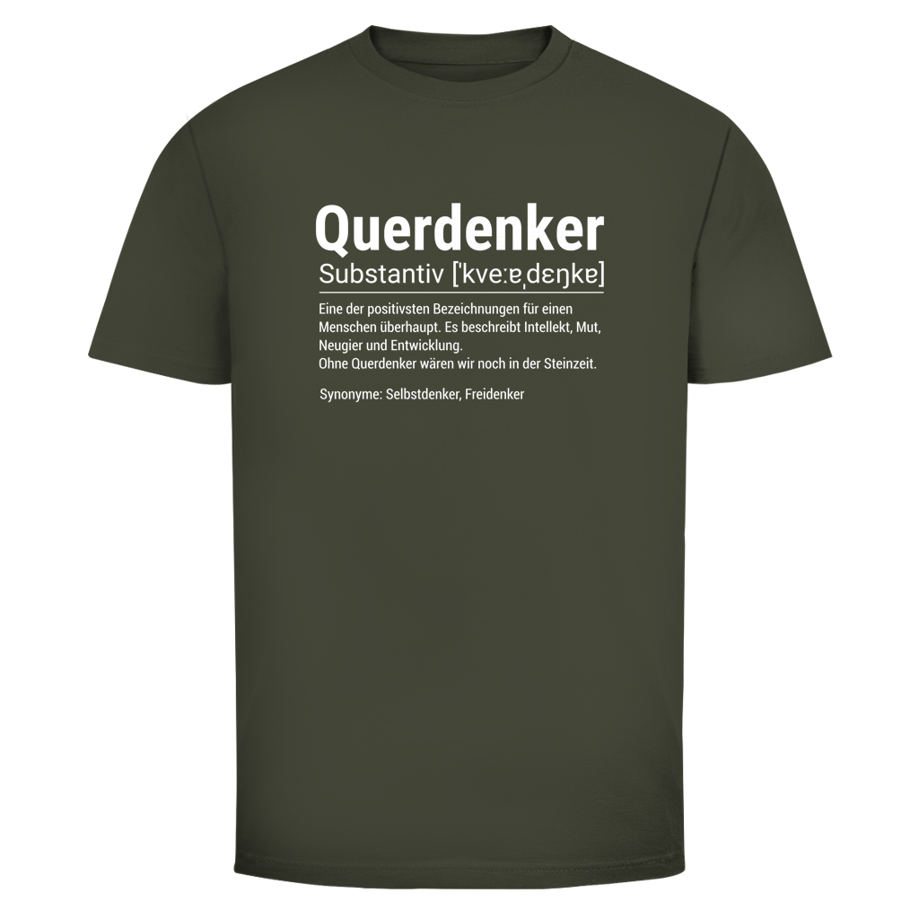 Herren T-Shirt Querdenker Definition