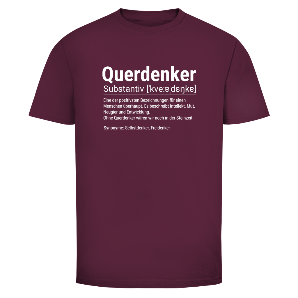 Herren T-Shirt Querdenker Definition