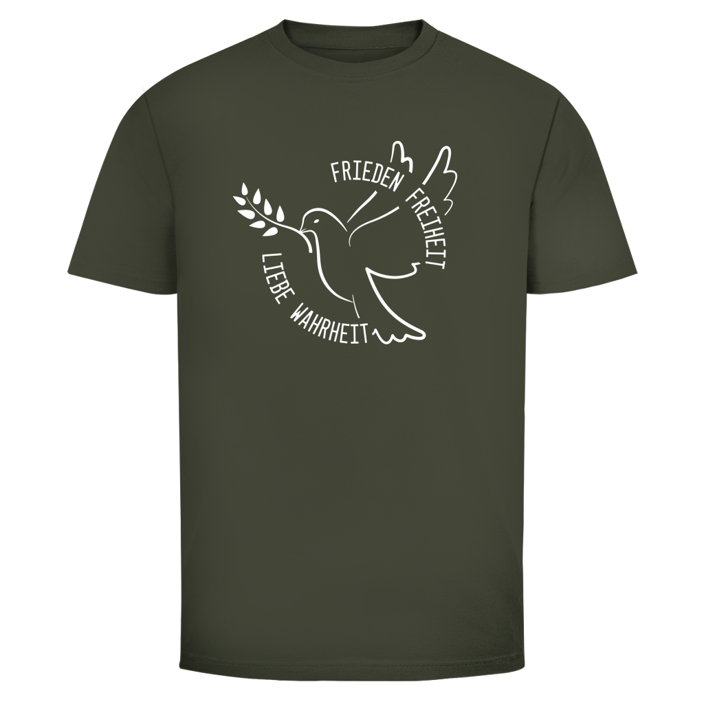 Herren T-Shirt Frieden Freiheit Liebe Wahrheit