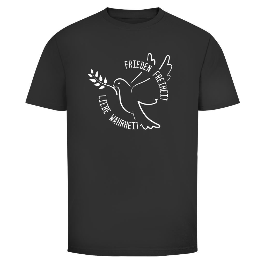 Herren T-Shirt Frieden Freiheit Liebe Wahrheit