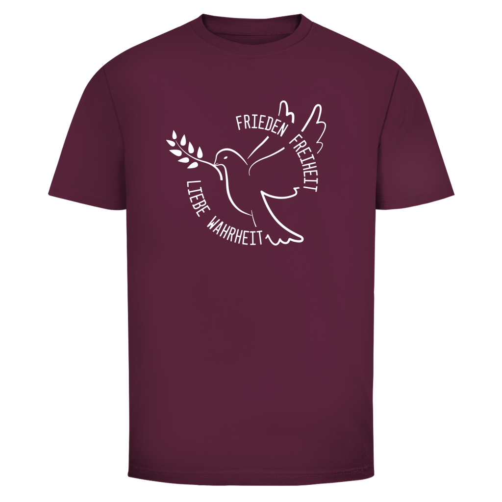 Herren T-Shirt Frieden Freiheit Liebe Wahrheit