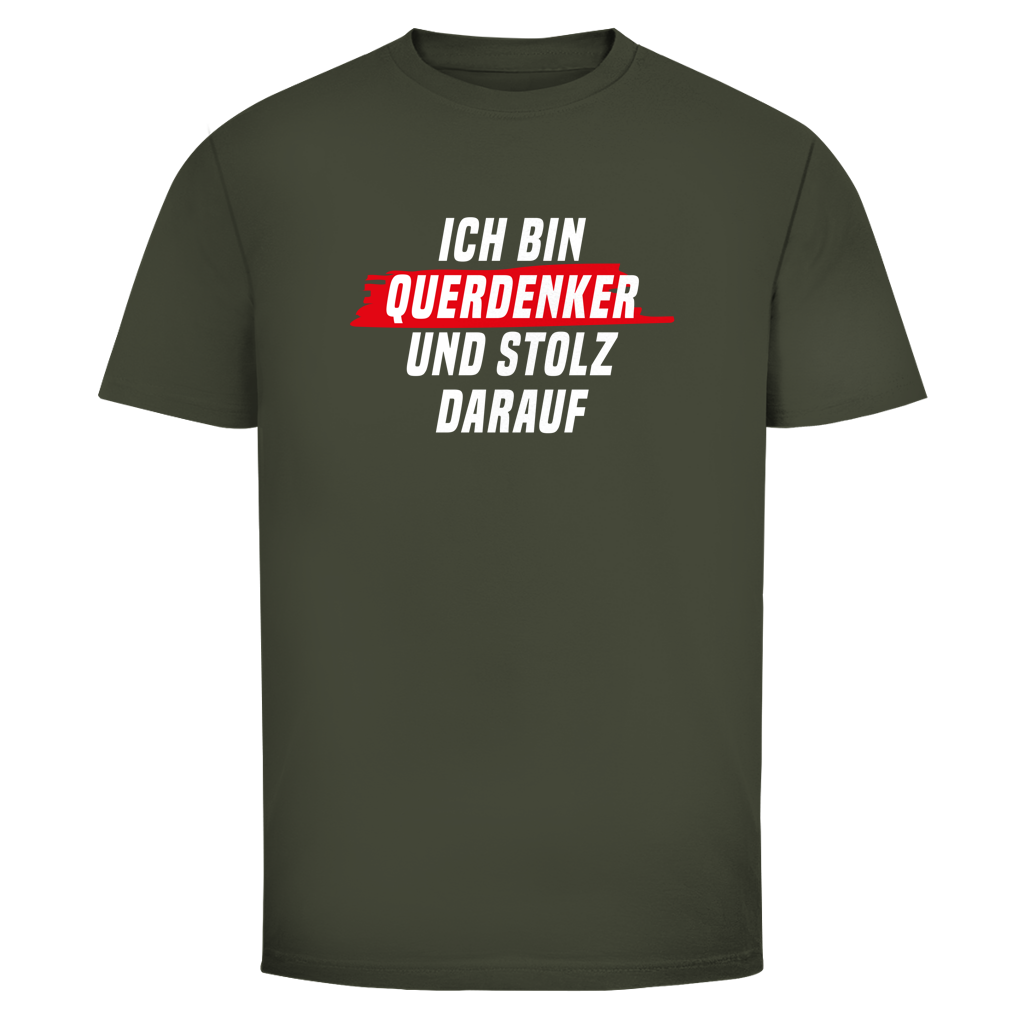 Herren T-Shirt Ich bin Querdenker und stolz darauf