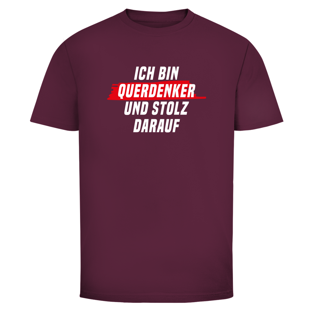 Herren T-Shirt Ich bin Querdenker und stolz darauf