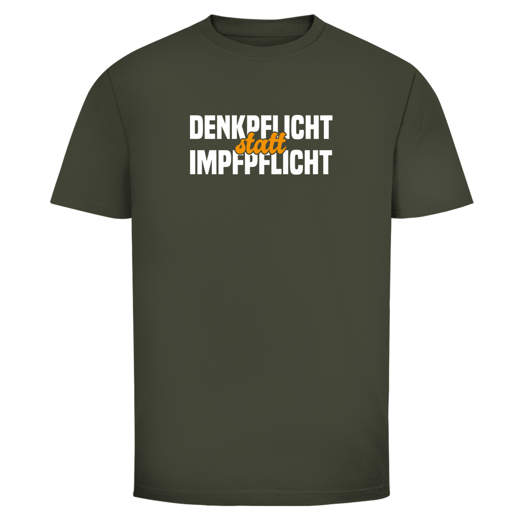 Herren T-Shirt Denkpflicht statt Impfpflicht