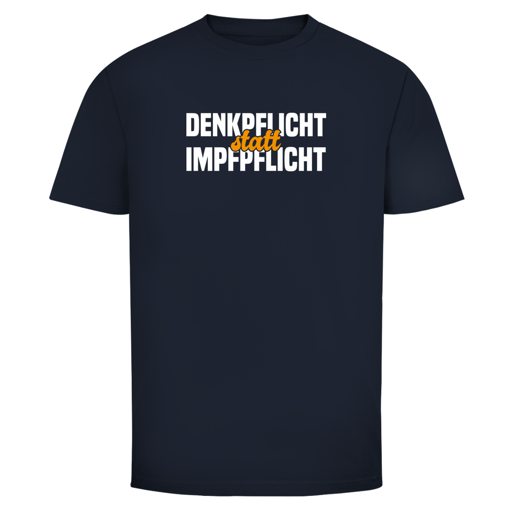 Herren T-Shirt Denkpflicht statt Impfpflicht