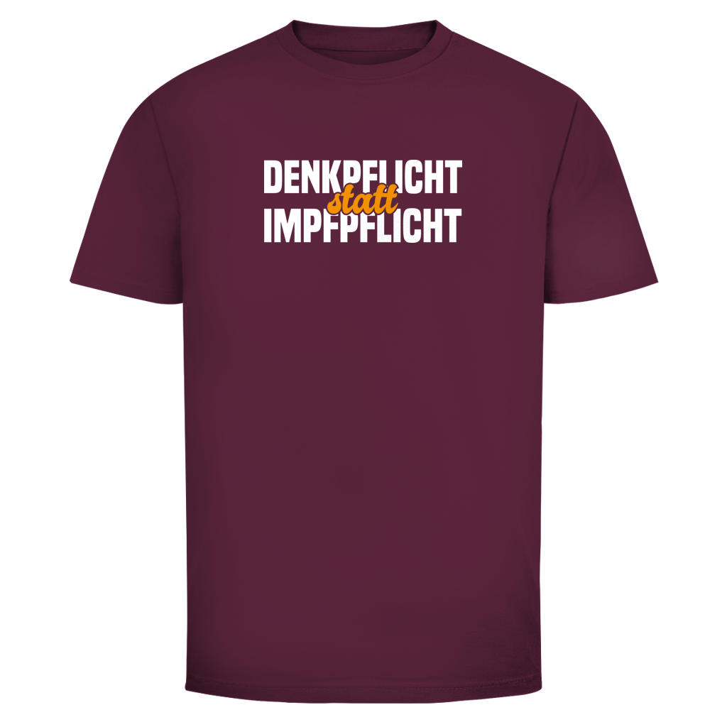 Herren T-Shirt Denkpflicht statt Impfpflicht