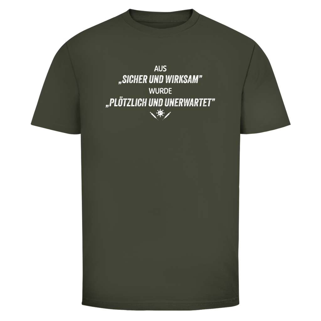 Herren T-Shirt Plötzlich und unerwartet