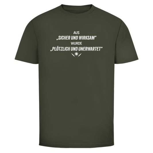 Herren T-Shirt Plötzlich und unerwartet