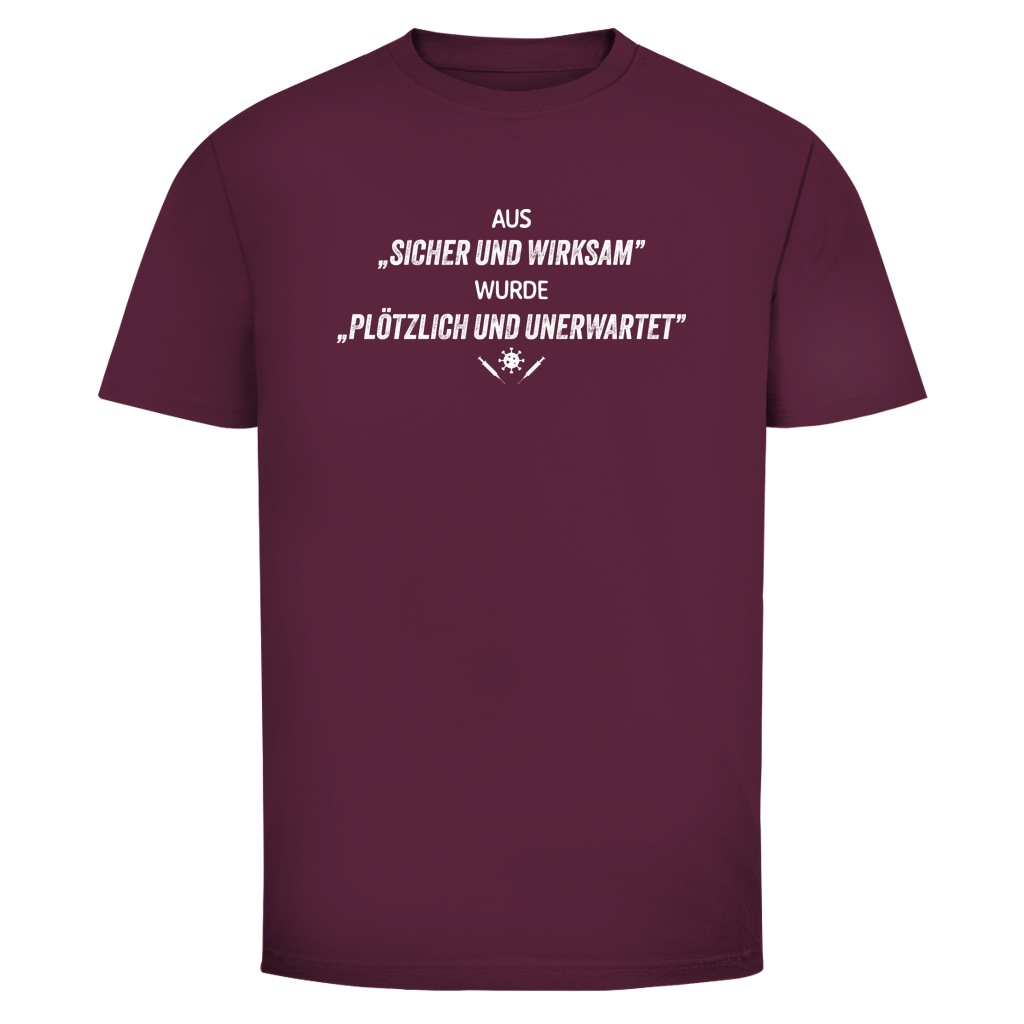 Herren T-Shirt Plötzlich und unerwartet