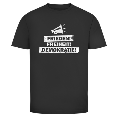 Herren T-Shirt Frieden Freiheit Demokratie