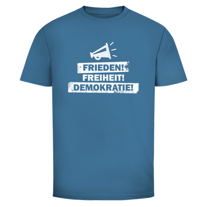 Herren T-Shirt Frieden Freiheit Demokratie