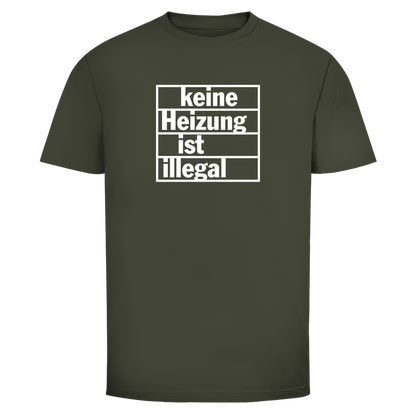 Herren T-Shirt Keine Heizung ist illegal