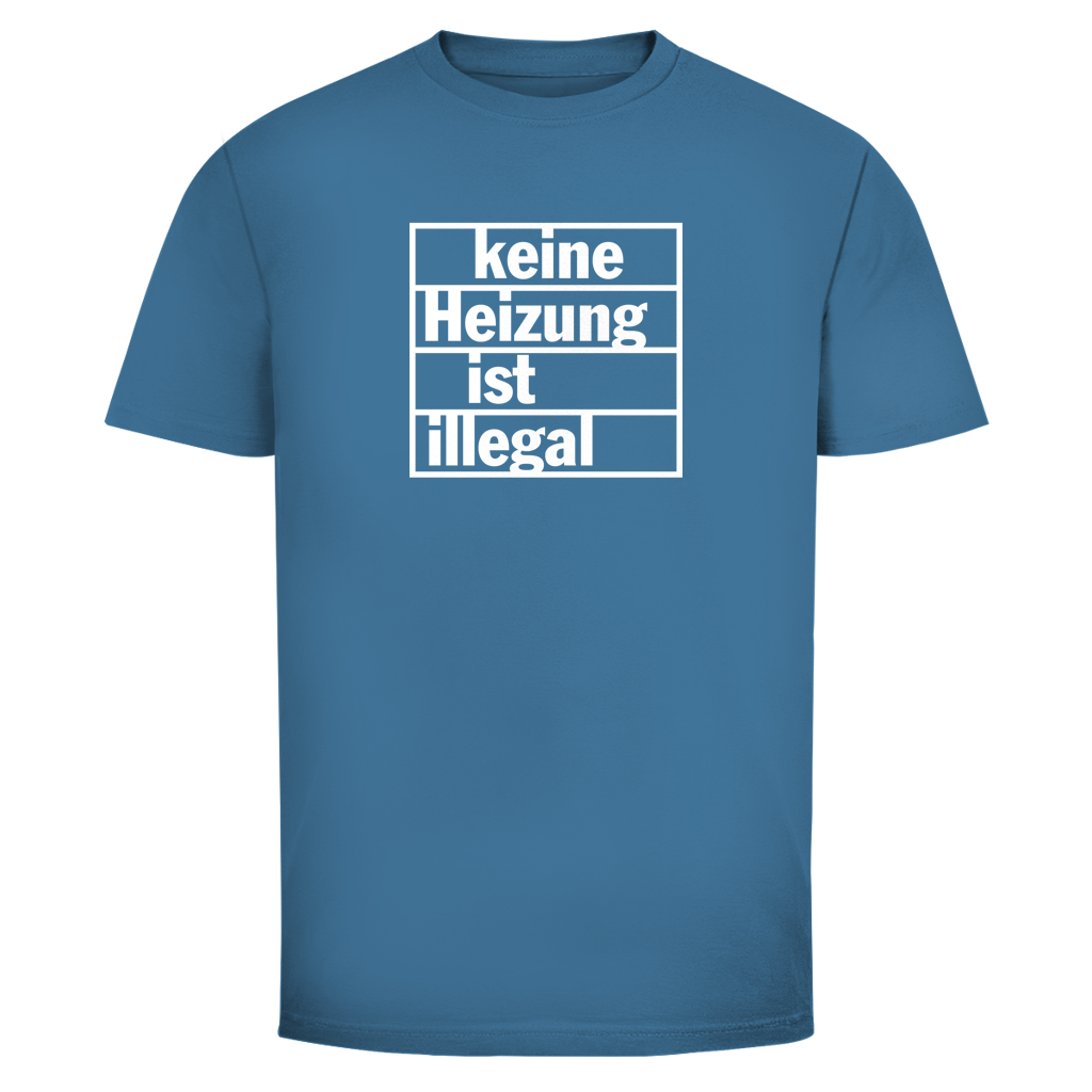 Herren T-Shirt Keine Heizung ist illegal